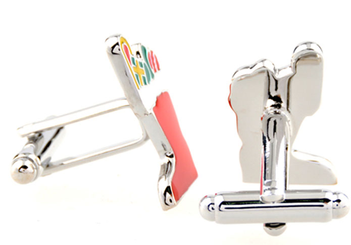 Christmas red boots Cufflinks Multi Color Fashion Cufflinks Paint Cufflinks Flags Wholesale & Customized CL654943