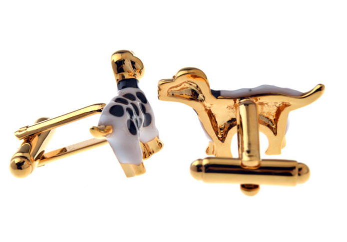 Dalmatian Dalmatians Cufflinks  Gold Luxury Cufflinks Paint Cufflinks Animal Wholesale & Customized  CL655685