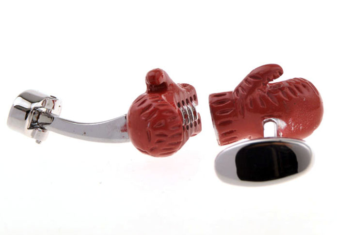 Boxing Gloves Cufflinks  Red Festive Cufflinks Paint Cufflinks Sports Wholesale & Customized  CL655691