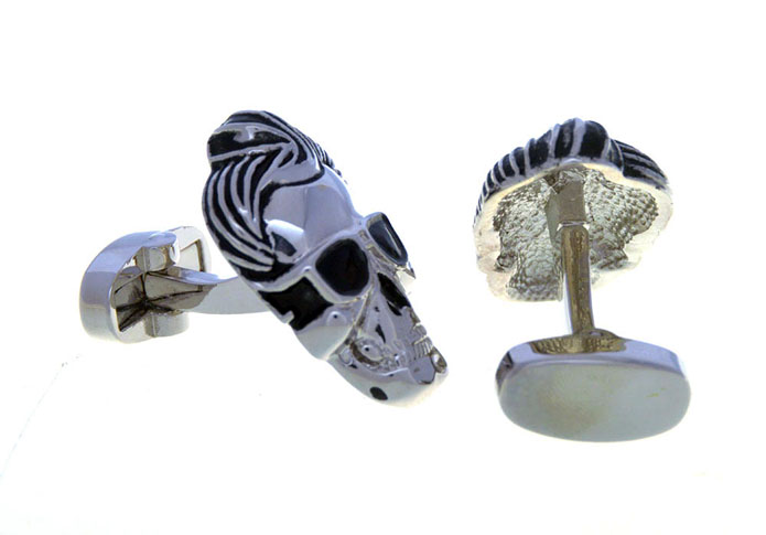 Shantou Cufflinks  Black Classic Cufflinks Paint Cufflinks Skull Wholesale & Customized  CL656734