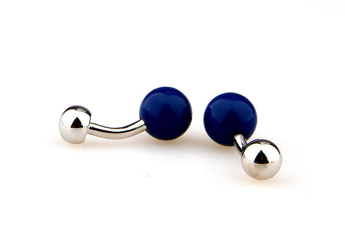 Ball Cufflinks  Blue Elegant Cufflinks Paint Cufflinks Sports Wholesale & Customized  CL662952