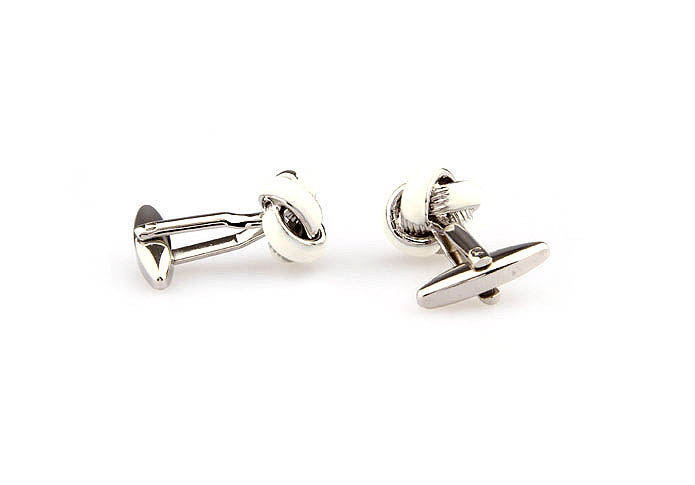  White Purity Cufflinks Paint Cufflinks Knot Wholesale & Customized  CL663030