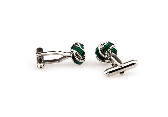  Green Intimate Cufflinks Paint Cufflinks Knot Wholesale & Customized  CL663044