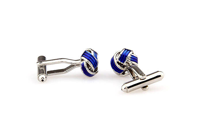  Blue Elegant Cufflinks Paint Cufflinks Knot Wholesale & Customized  CL663045