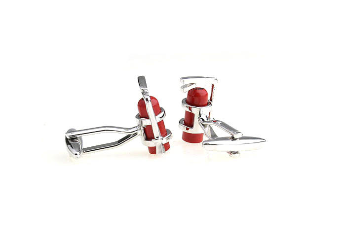 Fire Extinguisher Cufflinks  Red Festive Cufflinks Paint Cufflinks Tools Wholesale & Customized  CL671014