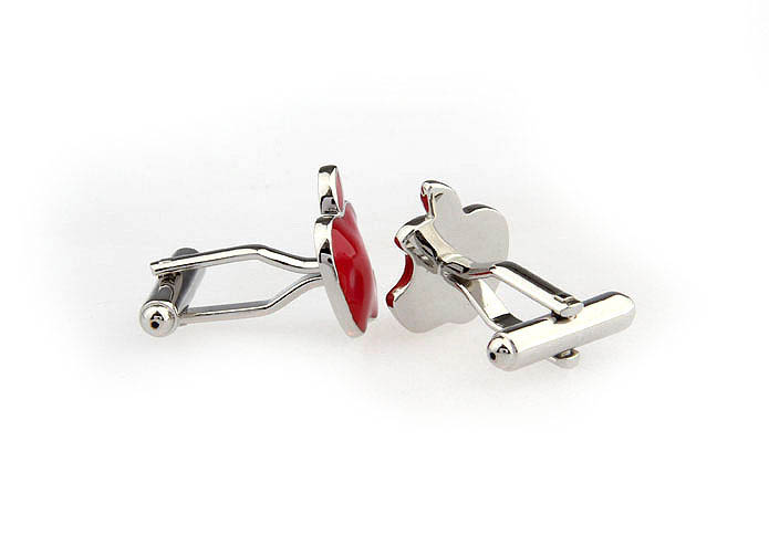 Red Apple Cufflinks  Red Festive Cufflinks Paint Cufflinks Food and Drink Wholesale & Customized  CL671247