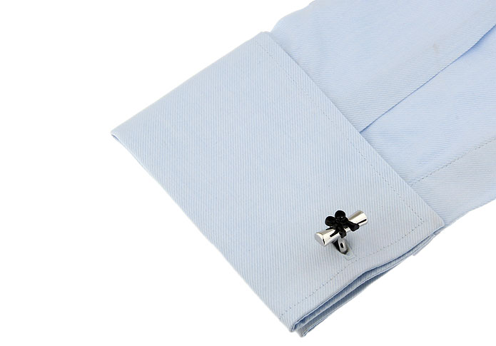 Bow-Tie Cufflinks Black Classic Cufflinks Paint Cufflinks Hipster Wear Wholesale & Customized CL671857