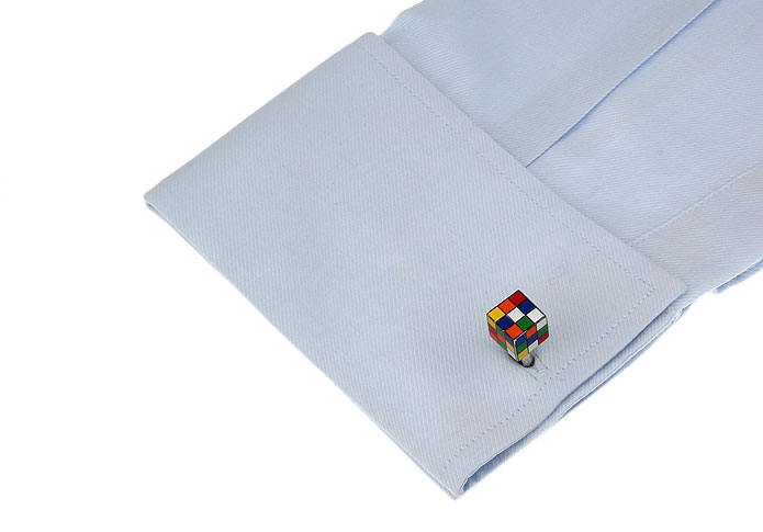 Rubik's Cube Cufflinks Multi Color Fashion Cufflinks Paint Cufflinks Tools Wholesale & Customized CL671858
