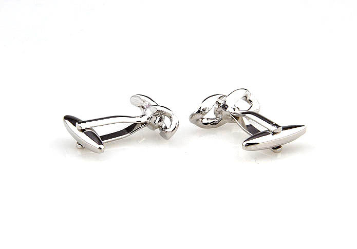Chain Cufflinks  Silver Texture Cufflinks Metal Cufflinks Knot Wholesale & Customized  CL641187