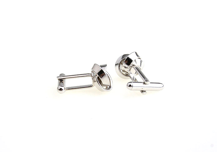  Silver Texture Cufflinks Metal Cufflinks Knot Wholesale & Customized  CL641218