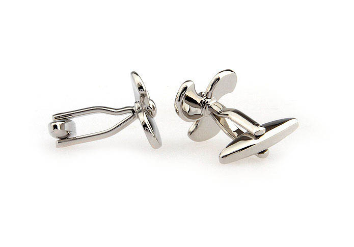 Fan blades Cufflinks  Silver Texture Cufflinks Metal Cufflinks Tools Wholesale & Customized  CL652562