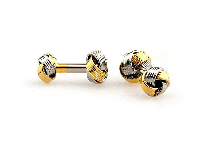  Gold Luxury Cufflinks Metal Cufflinks Knot Wholesale & Customized  CL652595
