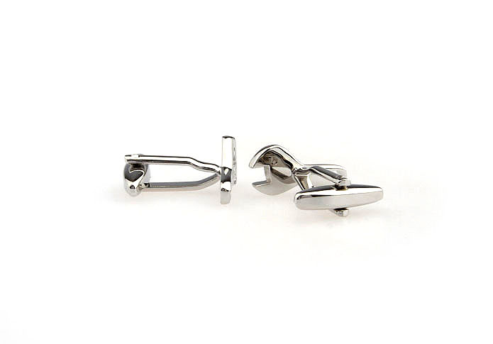 Wrench to live Cufflinks  Silver Texture Cufflinks Metal Cufflinks Tools Wholesale & Customized  CL652659