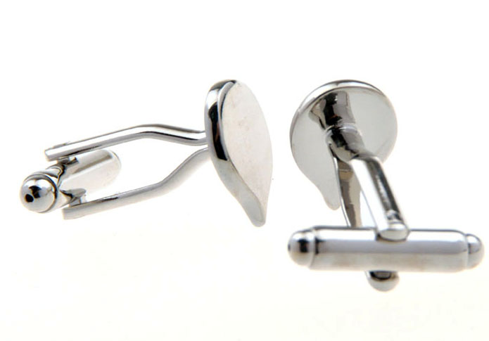 Drop Cufflinks  Silver Texture Cufflinks Metal Cufflinks Funny Wholesale & Customized  CL652713