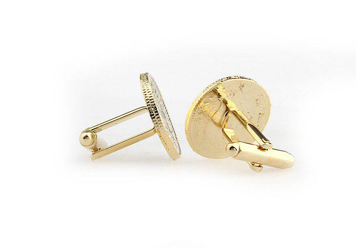 Spanish gold Cufflinks  Gold Luxury Cufflinks Metal Cufflinks Financial Wholesale & Customized  CL652730