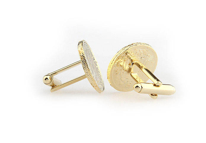 Spanish gold Cufflinks  Gold Luxury Cufflinks Metal Cufflinks Financial Wholesale & Customized  CL652731