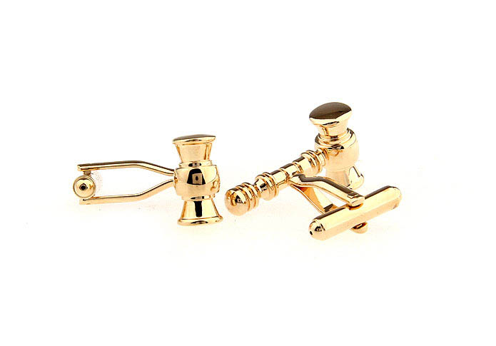 Gavel Cufflinks  Gold Luxury Cufflinks Metal Cufflinks Tools Wholesale & Customized  CL652781