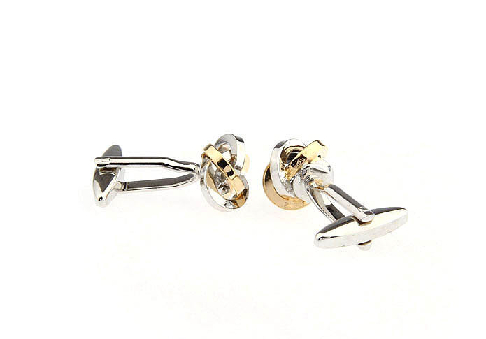  Gold Luxury Cufflinks Metal Cufflinks Knot Wholesale & Customized  CL652809