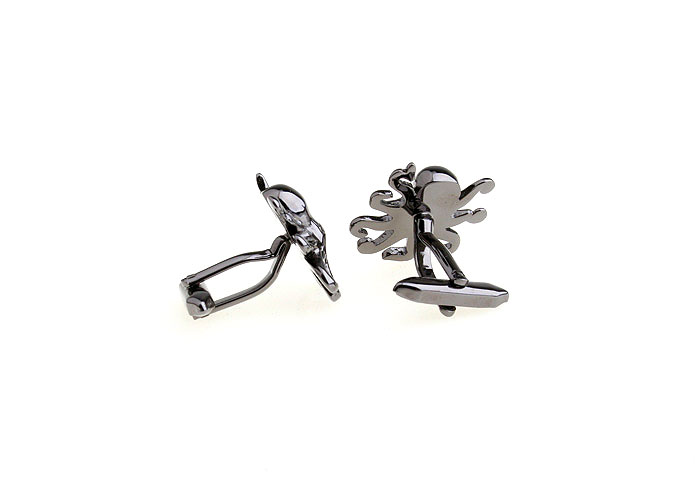 Black Spider Cufflinks  Gray Steady Cufflinks Metal Cufflinks Animal Wholesale & Customized  CL652820