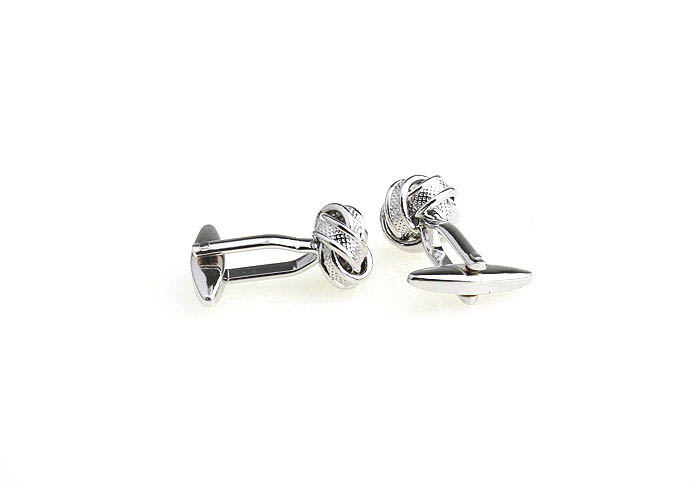  Silver Texture Cufflinks Metal Cufflinks Knot Wholesale & Customized  CL652922