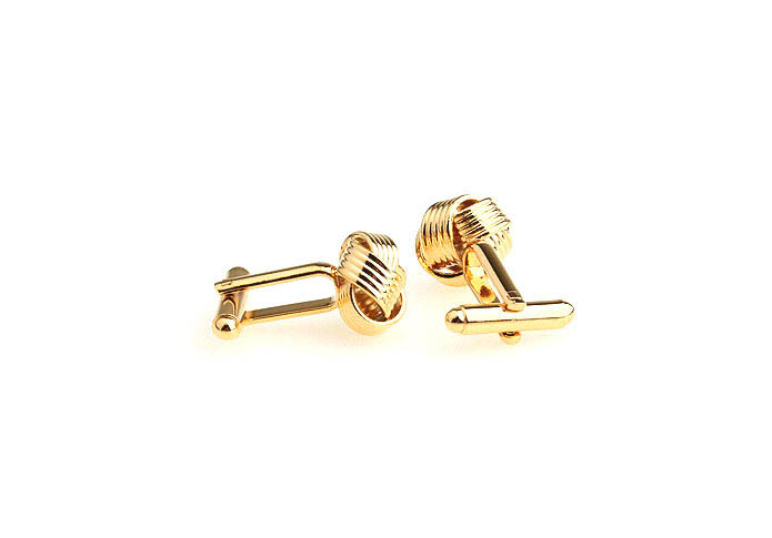  Gold Luxury Cufflinks Metal Cufflinks Knot Wholesale & Customized  CL652939