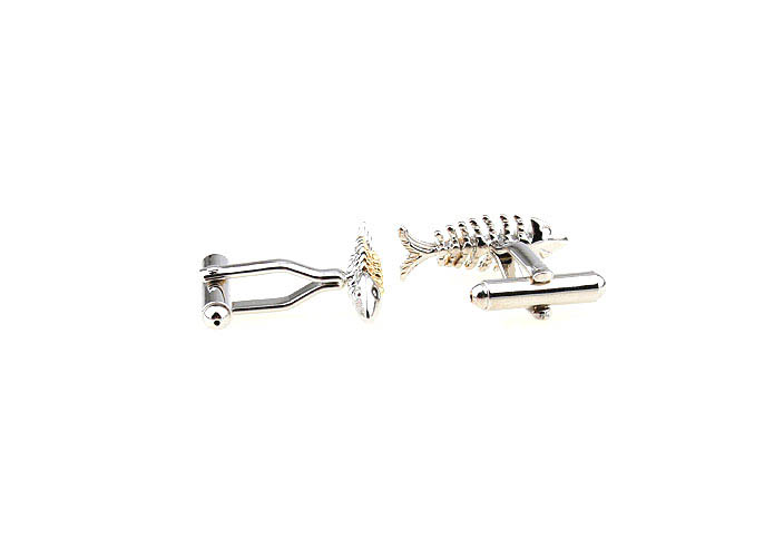 Fish bones Cufflinks  Gold Luxury Cufflinks Metal Cufflinks Animal Wholesale & Customized  CL652970