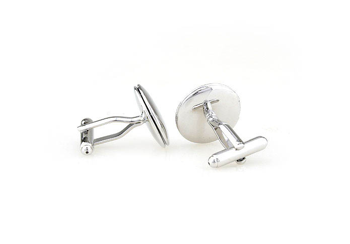 Can open and close Cufflinks  Silver Texture Cufflinks Metal Cufflinks Funny Wholesale & Customized  CL652977