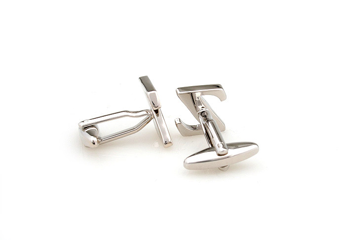 26 Letters Z Cufflinks  Silver Texture Cufflinks Metal Cufflinks Symbol Wholesale & Customized  CL653013