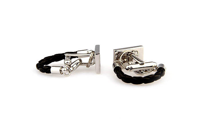Paper chain Cufflinks  Silver Texture Cufflinks Metal Cufflinks Funny Wholesale & Customized  CL653025