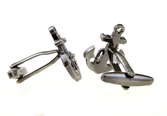 Anchors Cufflinks  Gray Steady Cufflinks Metal Cufflinks Transportation Wholesale & Customized  CL653915