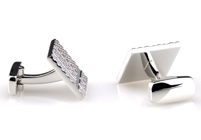 Bump Box Cufflinks Silver Texture Cufflinks Metal Cufflinks Funny Wholesale & Customized CL654962