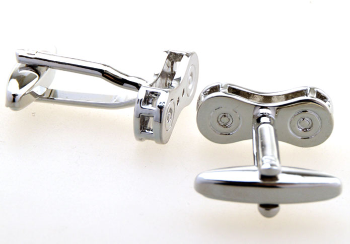 Bicycle chain Cufflinks Silver Texture Cufflinks Metal Cufflinks Tools Wholesale & Customized CL654993