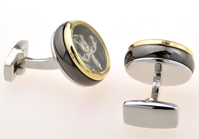 Steam Punk Vintage Watch Movements Cufflinks Gold Luxury Cufflinks Metal Cufflinks Tools Wholesale & Customized CL654995