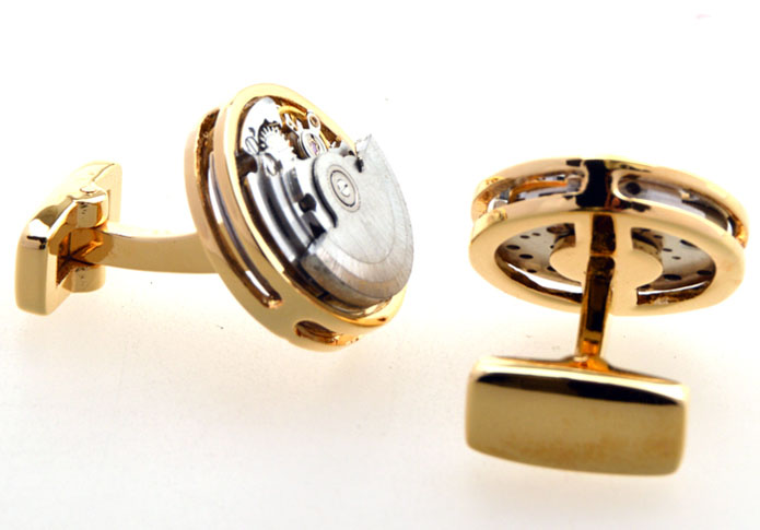 Steam Punk Vintage Watch Movements Cufflinks Gold Luxury Cufflinks Metal Cufflinks Tools Wholesale & Customized CL655001