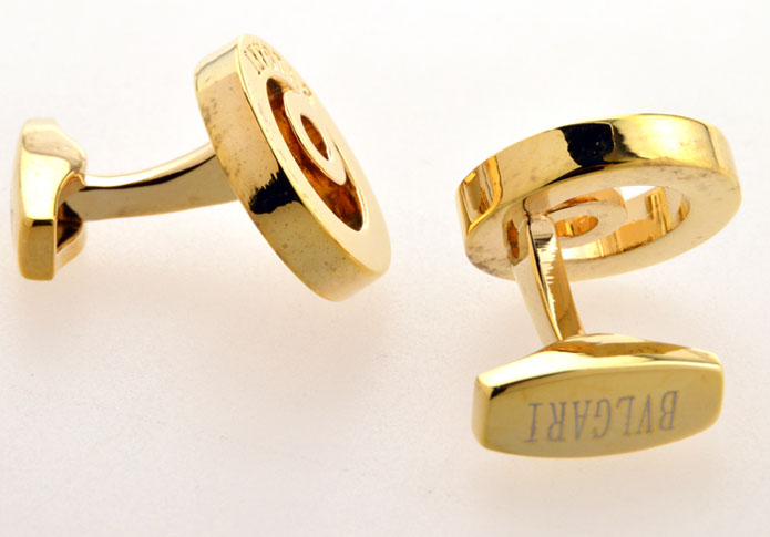 BVLGARI Cufflinks Gold Luxury Cufflinks Metal Cufflinks Flags Wholesale & Customized CL655024