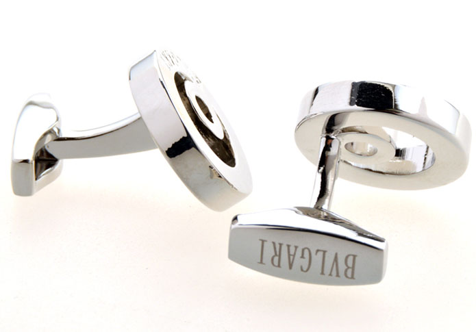BVLGARI Cufflinks Silver Texture Cufflinks Metal Cufflinks Flags Wholesale & Customized CL655025
