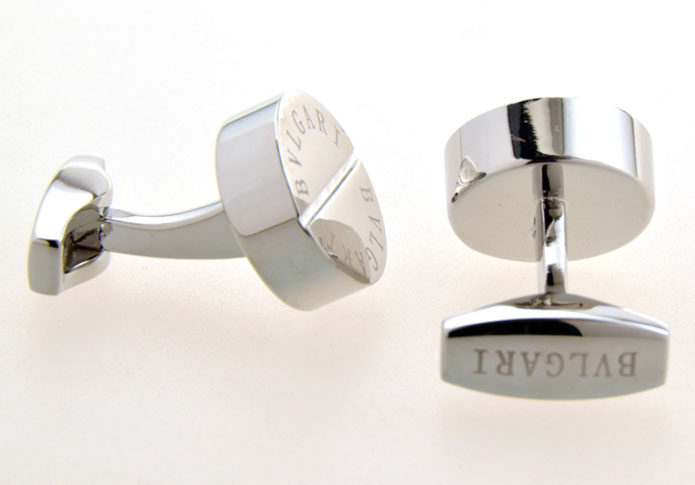 BVLGARI Cufflinks Silver Texture Cufflinks Metal Cufflinks Flags Wholesale & Customized CL655032