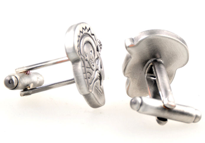 Piano magic skull Cufflinks Gray Steady Cufflinks Metal Cufflinks Religious and Zen Wholesale & Customized CL655040