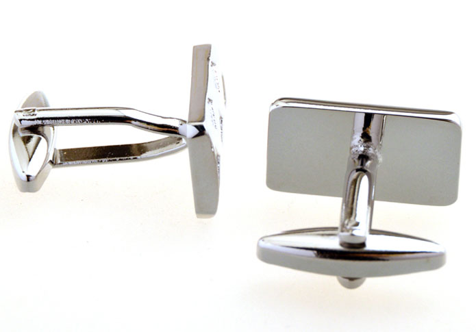Silver Texture Cufflinks Metal Cufflinks Wholesale & Customized CL655102