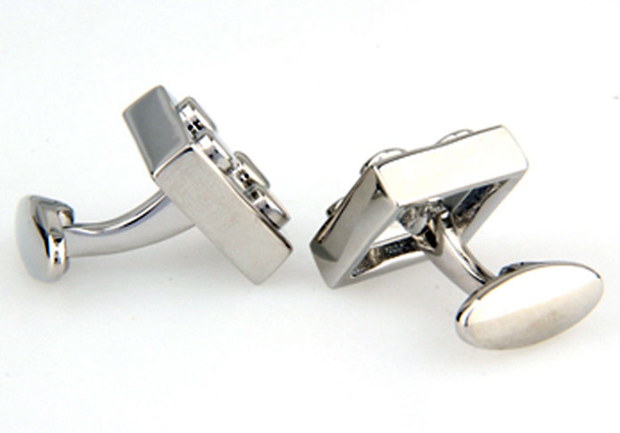 Silver Texture Cufflinks Metal Cufflinks Funny Wholesale & Customized CL655122