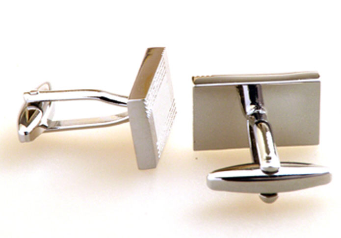 Silver Texture Cufflinks Metal Cufflinks Wholesale & Customized CL655155