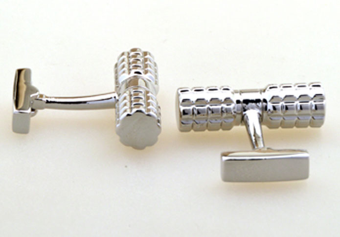 Silver Texture Cufflinks Metal Cufflinks Tools Wholesale & Customized CL655170