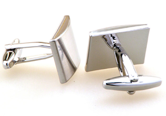 Silver Texture Cufflinks Metal Cufflinks Wholesale & Customized CL655175