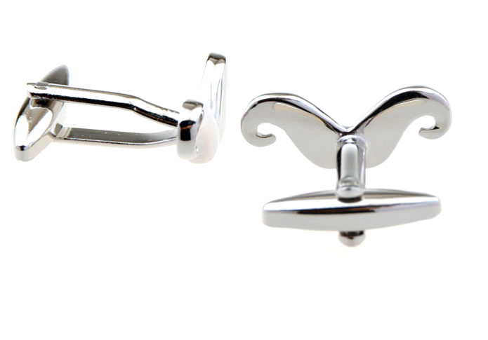 Beard Cufflinks Silver Texture Cufflinks Metal Cufflinks Hipster Wear Wholesale & Customized CL655406