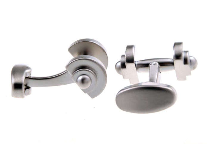 Barbell Cufflinks Silver Texture Cufflinks Metal Cufflinks Sports Wholesale & Customized CL655471