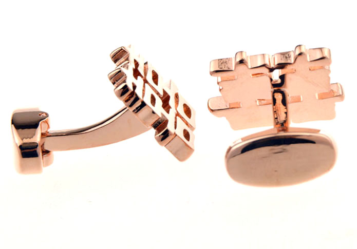 Double Happiness Word Cufflinks Gold Luxury Cufflinks Metal Cufflinks Symbol Wholesale & Customized CL655473