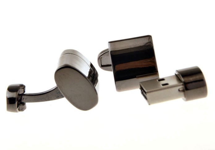 U Disk Cufflinks  Gray Steady Cufflinks Metal Cufflinks Tools Wholesale & Customized  CL655768