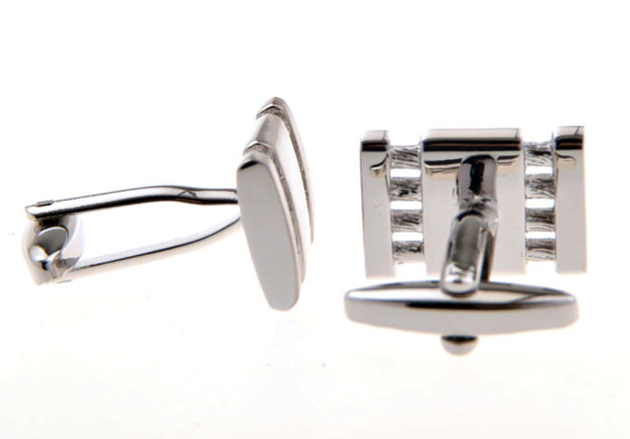  Silver Texture Cufflinks Metal Cufflinks Wholesale & Customized  CL655782