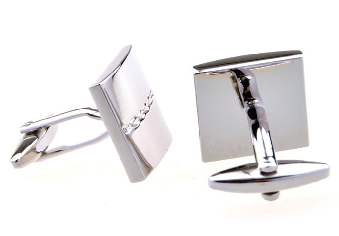  Silver Texture Cufflinks Metal Cufflinks Funny Wholesale & Customized  CL655992