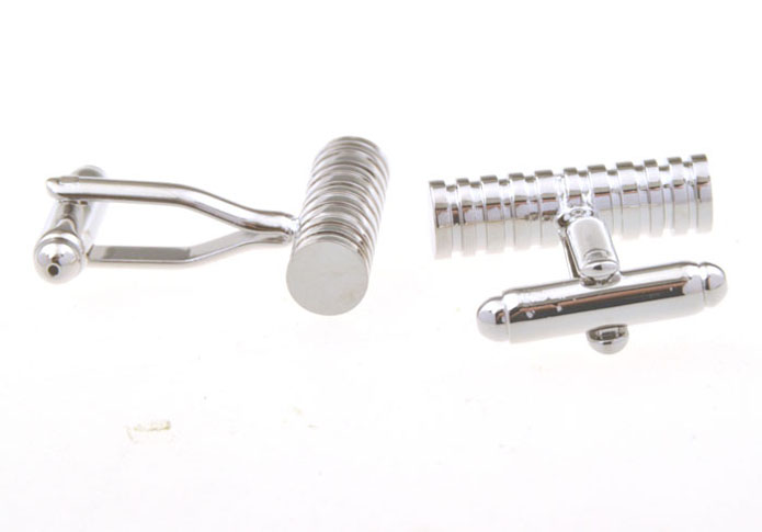  Silver Texture Cufflinks Metal Cufflinks Funny Wholesale & Customized  CL656057